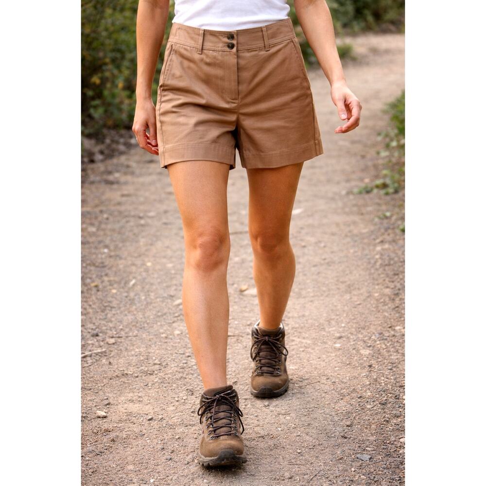 Boden Westbourne Sateen Shorts Brown/Taupe Khaki Shorts 8